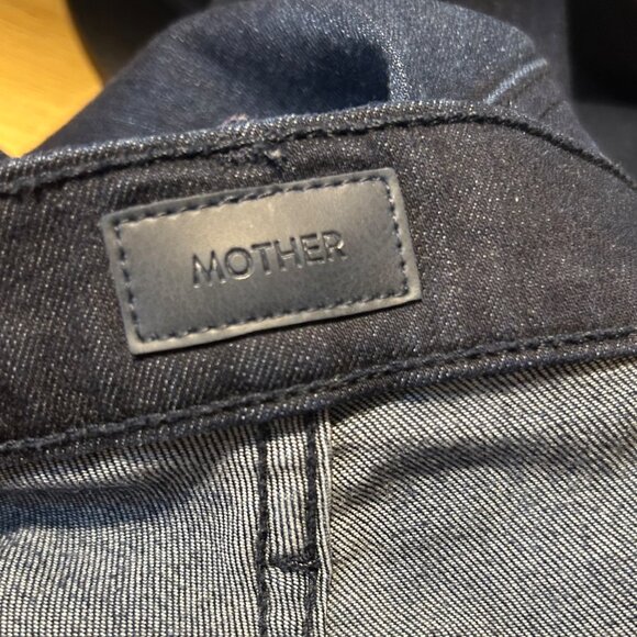 Womens Mother Blue Dark Wash The Mid Rise Dazzler Now or Never Denim Jean 27 - Picture 14 of 14